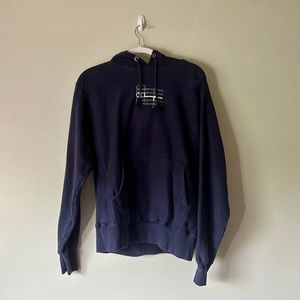 Navy Blue Champion Hoodie Sweatshirt